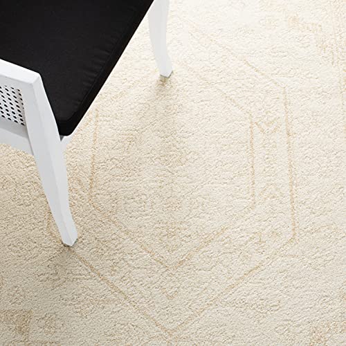 SAFAVIEH Adirondack Collection 6' x 9' Ivory/Beige ADR108E Oriental Medallion Non-Shedding Living Room Dining Bedroom Area Rug