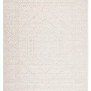 SAFAVIEH Adirondack Collection 6' x 9' Ivory/Beige ADR108E Oriental Medallion Non-Shedding Living Room Dining Bedroom Area Rug