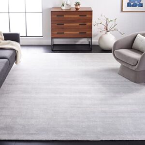 safavieh mirage collection 9′ x 12′ silver mir550e handmade modern wool & viscose area rug