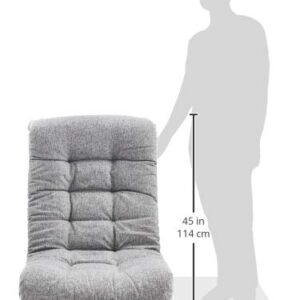 Amazon Basics Swivel Foam Lounge Chair - with Headrest, Adjustable, Grey