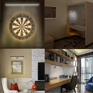 MIOBLUE Wireless Picture Lights,Rechargeable Battery Art Display Light with Remote Control, Dimmable/Timer Off Dartboard Light, 16 Inch Full Metal Accent Light with 40LEDs for Paintings, Picture,Frame