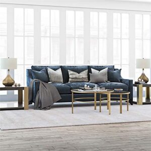 Henn&Hart Round Nested Coffee Table in Brass, Coffee Table coffee tables for living room, studio apartment essentials