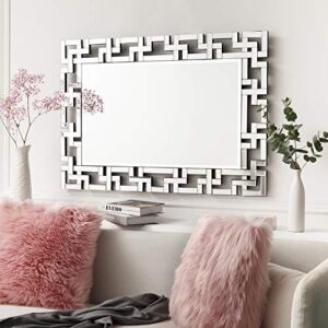 Art Decorative Wall Mirrors Large Grecian Venetian Mirror for Hotel Home Vanity Sliver Mirror (27.5" W x39.5 H)
