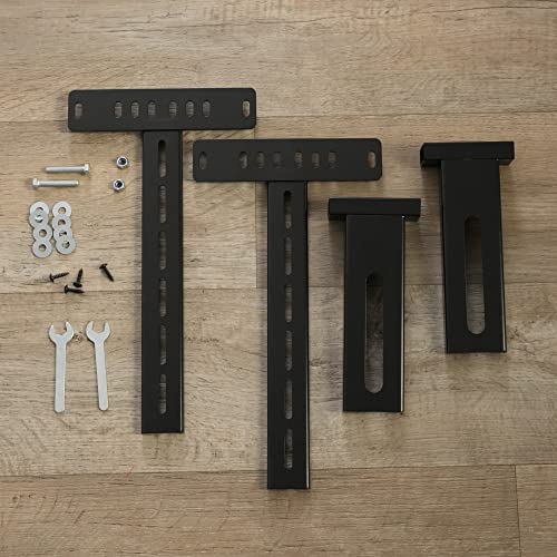 GhostBed Headboard Brackets - Attach Any Headboard to Your Adjustable Base - Works Twin XL Adjustable Bases and Lucid L300 Adjustable Bases - Easy to Customize - Durable - Solid Steel