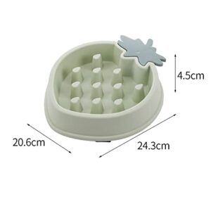 FUUIE Bowls for Food and Water Strawberry Shaped Pet Dog Feeding Food Bowls Anti-Slip Puppy Slow Down Eating Feeder Dish Bowl Prevent Obesity Pet Dogs Supplies (Color : Blue)