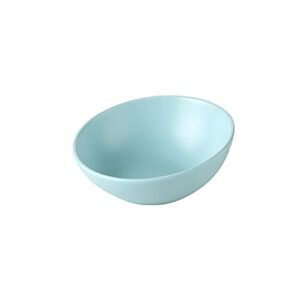 FUUIE Bowls for Food and Water New Ceramic Cat Bowl, Iron Bracket, Dog Food Bowl, Dog Food Bowl, Pet Supplies, Washbasin, Waterer, Feeder (Color : Blue, Size : Small)