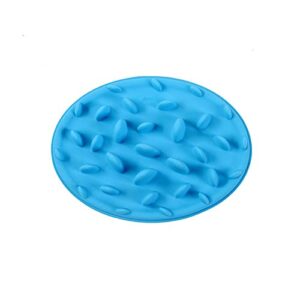 fuuie bowls for food and water silicone pet dog bowl slow feeder lick pad pet cat bowl dog food bowl dog slow feeder mat bath for dogs accessories pet supplies (color : blue)