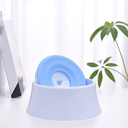 FUUIE Bowls for Food and Water Pet Buoyancy Drinking Bowl Anti-Spill Water Anti-Choke Dog Cat Floating Plate Drink Bowl Keep Dry Portable Detachable Pet Bowls (Color : Blue)