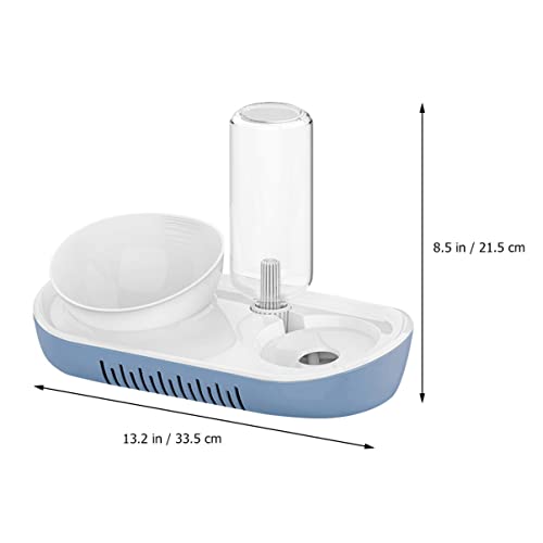 Mipcase 3 Sets Waters Cat Dish Small Automatic Waterer Kittens Blue for Kitten Bowls Puppies Bunny Puppy Water Raised Dog Food Dispenser Pets Feeder Auto Bowl Gravity Medium Pet Supplies