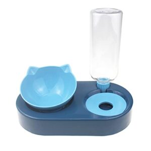 fuuie bowls for food and water pet automatic water storage bowl pet bowl (color : blue)