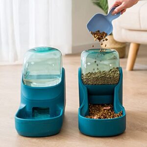 Pet Bowl 3.8L Pet Dog Cat Feeder Drinker Bowl for Dogs Drinking Water Bottle Kitten Bowls Slow Food Feeding Container Pet Supplies Pet Bowl Set (Size : Blue Water)