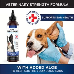 PetHonesty OTIC Dog Ear Cleaner & Ear Health Support - Advanced Solution to Help Reduce Itching, Redness, Odor, Debris & Wax, Irritation & Inflammation - Vet-Recommended for Dogs and Cats - 8 oz