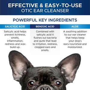 PetHonesty OTIC Dog Ear Cleaner & Ear Health Support - Advanced Solution to Help Reduce Itching, Redness, Odor, Debris & Wax, Irritation & Inflammation - Vet-Recommended for Dogs and Cats - 8 oz