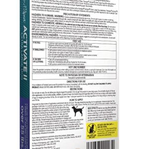 TevraPet Activate II Flea and Tick Prevention for Dogs | 4 Months Supply | Extra Large Dogs 55+ lbs | Fast Acting Treatment and Control | Topical Drops