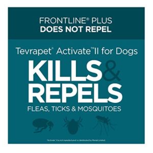 TevraPet Activate II Flea and Tick Prevention for Dogs | 4 Months Supply | Extra Large Dogs 55+ lbs | Fast Acting Treatment and Control | Topical Drops