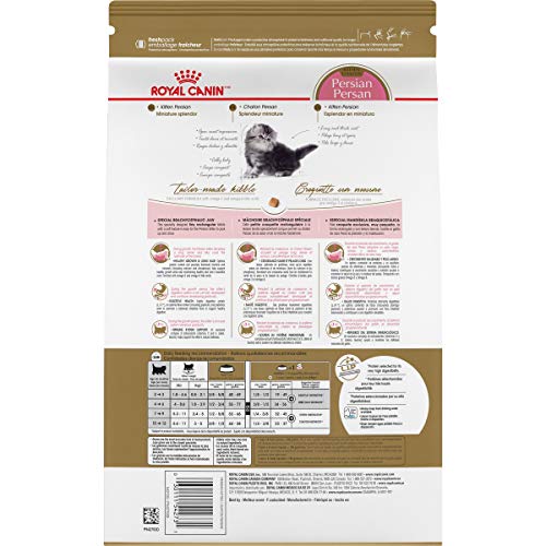 Royal Canin Feline Breed Nutrition Persian Kitten Dry Cat Food, 3 lb