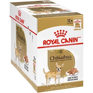 royal canin chihuahua adult pouch dog food, 3 oz can 12-pack