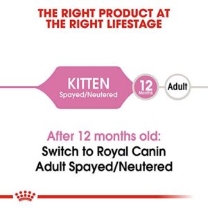 Royal Canin Feline Health Nutrition Spayed/Neutered Dry Cat Food for Kittens, 2.5 lb bag