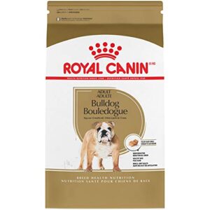 royal canin bulldog adult dry dog food, 17 lb bag