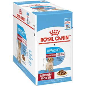 royal canin medium puppy wet dog food, 4.9 oz cans 10-count