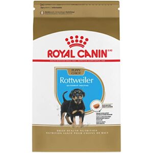 royal canin breed health nutrition rottweiler puppy dry dog food, 30 lb