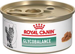 royal canin veterinary diet feline glycobalance morsels in gravy canned cat food, 3 oz