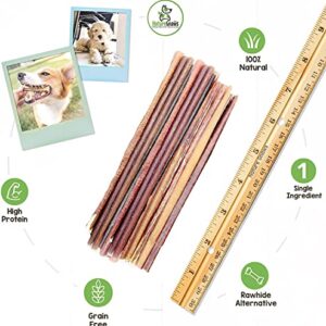 Nature Gnaws Extra Thin Bully Sticks for Dogs - Premium Natural Beef Dental Bones - Long Lasting Dog Chew Treats for Small Dogs & Puppies - Rawhide Free