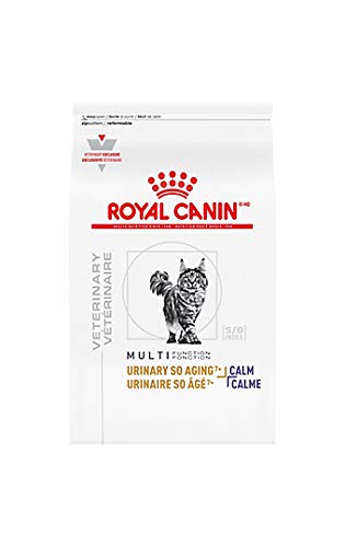 Royal Canin Veterinary Diet Feline Urinary SO Aging 7+ + Calm Dry Cat Food 6.6 lb