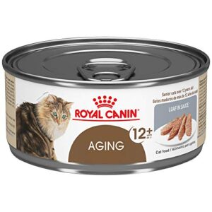 royal canin aging 12+ loaf in sauce canned cat food, 5.8 oz cans 24-count