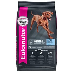 eukanuba adult large breed dry dog food, 30 lb