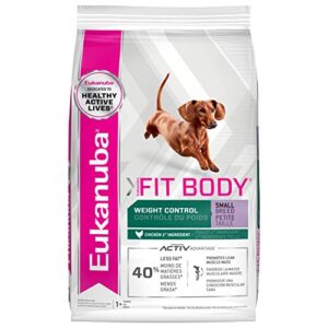 eukanuba fit body weight control small breed dry dog food, 4 lb