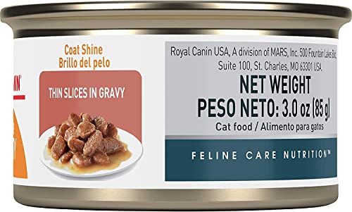 Royal Canin Feline Health Nutrition Canned Cat Food,Thin Slices in Gravy- 3 Ounce Cans- 12 Pack Variety Bundle- 2 Flavors with Pets Food Bowl (6) Adult Instinctive (6) Intense Beauty