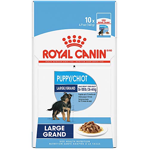 Royal Canin Large Puppy Wet Dog Food, 4.9 oz cans 10-count