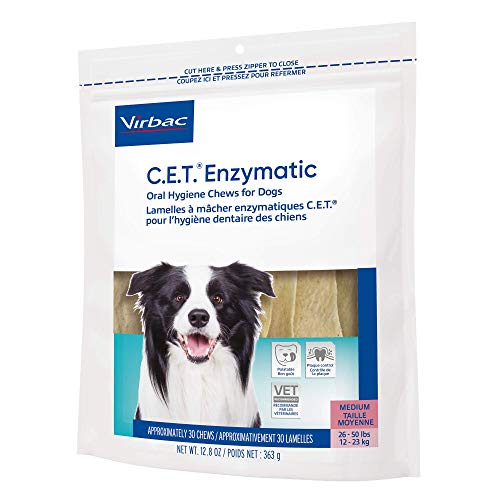 Virbac CET Enzymatic Oral Hygiene Chews for Dogs, beef ,12.8 oz