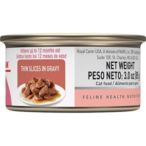 Royal Canin Feline Health Nutrition Thin Slices in Gravy Wet Kitten Food, 3 oz., Case of 24