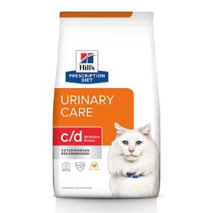 hill’s prescription diet c/d multicare stress urinary care with chicken dry cat food, veterinary diet, 8.5 lb. bag