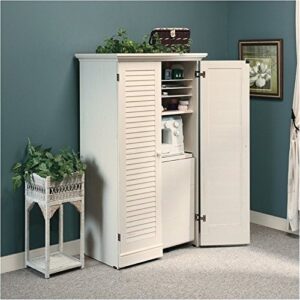 BOWERY HILL Craft Armoire in Antique White