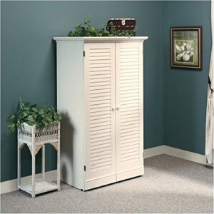 BOWERY HILL Craft Armoire in Antique White