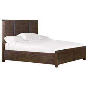 bowery hill transitional wood pine finish hill king panel bed