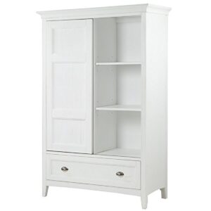 bowery hill modern wood relaxed traditional soft white sliding door chest