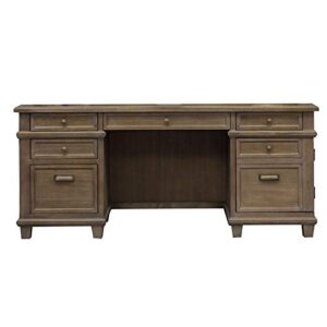 bowery hill traditional wood brown credenza constructed of solid pine