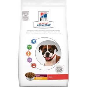 hill’s healthy advantage adult oral+ chicken flavor dry dog food 12 lb