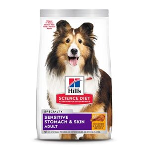 hill’s science diet dry dog food, adult, sensitive stomach & skin, chicken recipe, 30 lb bag