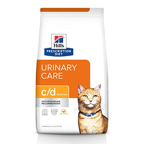 Hill's Prescription Diet c/d Multicare Urinary Care with Chicken Dry Cat Food, Veterinary Diet, 17.6 lb. Bag (Packaging May Vary)