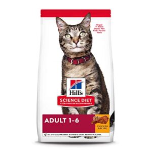 hill’s science diet dry cat food, adult, chicken recipe, 7 lb. bag