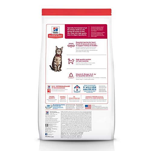 Hill's Science Diet Dry Cat Food, Adult, Chicken Recipe, 7 lb. Bag