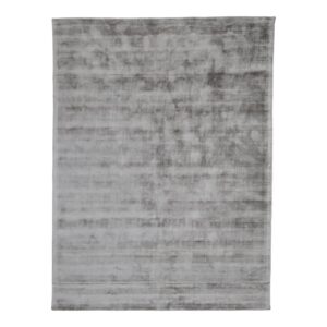 BOWERY HILL 108x144 Transitional Viscose Area Rug in Dove Gray