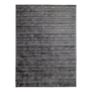 bowery hill 108×144 transitional viscose area rug in charcoal