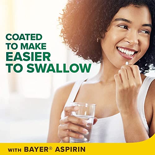 Aspirin Regimen Bayer 81mg Enteric Coated Tablets, #1 Doctor Recommended Aspirin Brand, Pain Reliever,300 Count