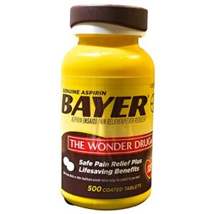 bayer 325 mg coated tablets (500 count)